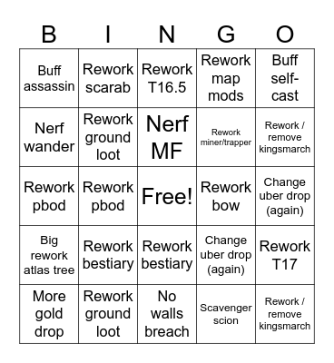 3.28 Bingo Card