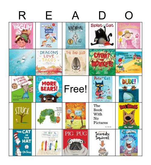 Picture Books Bingo Card
