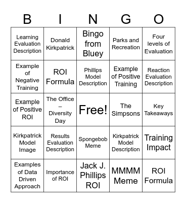 SPOT THAT Bingo Card