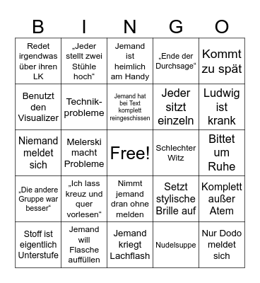 Betz Bingo Card