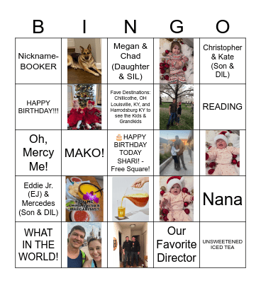 Get To Know Our Shari Holcomb! Bingo Card