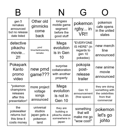 Pokemon Day 2026 Series 30th Anniversary Bingo Card