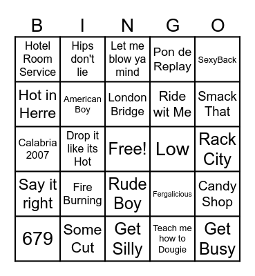 Bingo After Dark 2/28/26 Bingo Card