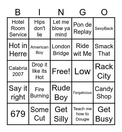 Bingo After Dark 2/28/26 Bingo Card