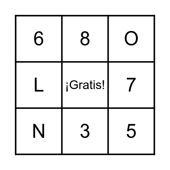 ABCs - 123s Bingo Card