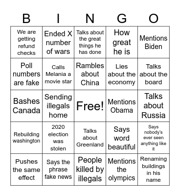 The stress of the union Bingo Card