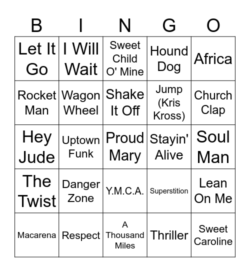 City Grace Bingo Card