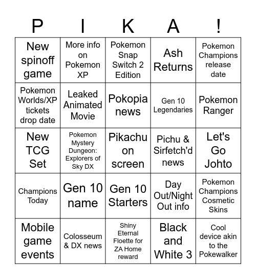Bingo Card