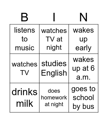 YES/NO QUESTIONS Bingo Card