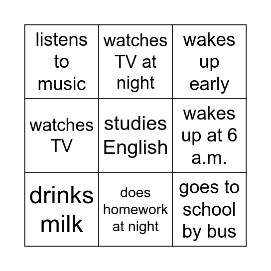 YES/NO QUESTIONS Bingo Card
