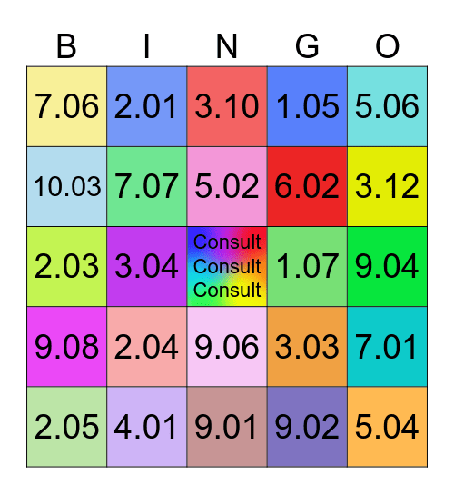 Ethics BINGO! Bingo Card