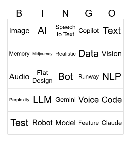 AI Bingo Card
