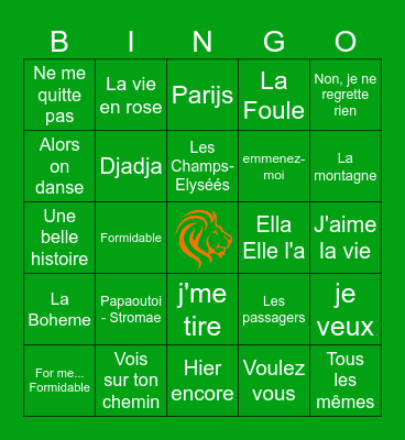 TEAMWEEKEND MUZIEKBINGO! Bingo Card