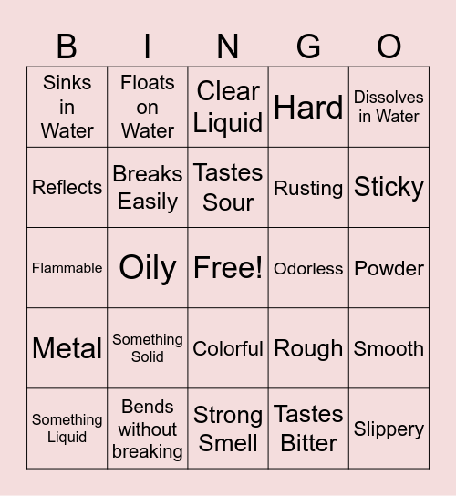 SCIEHUNT🕵️ Bingo Card