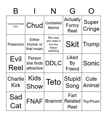 BrightPokemon Instagram Bingo Card