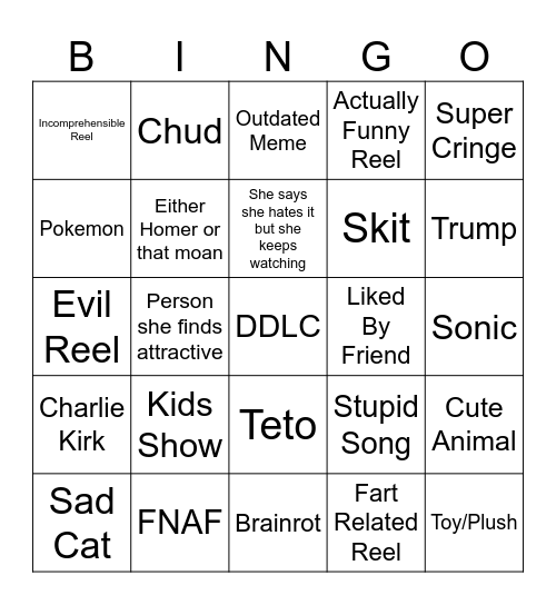 BrightPokemon Instagram Bingo Card