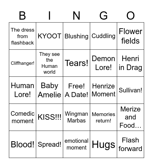 Picnic Bingo! Bingo Card