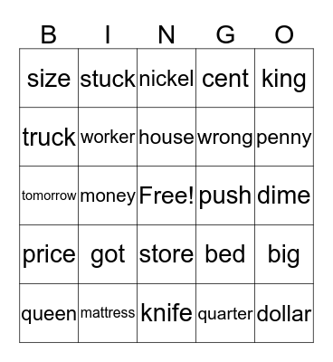 Bingo Card