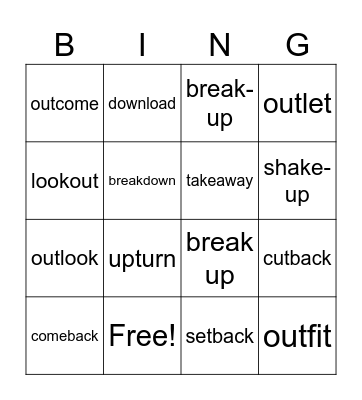NOUNS Bingo Card