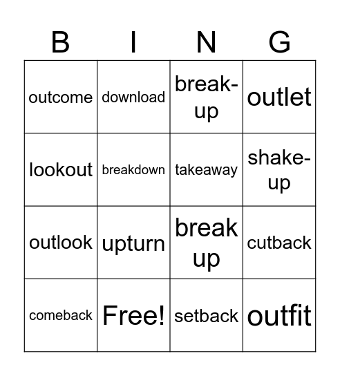 NOUNS Bingo Card