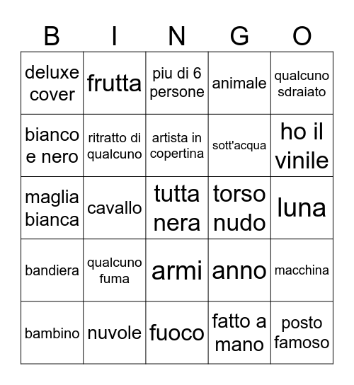 copertine album Bingo Card