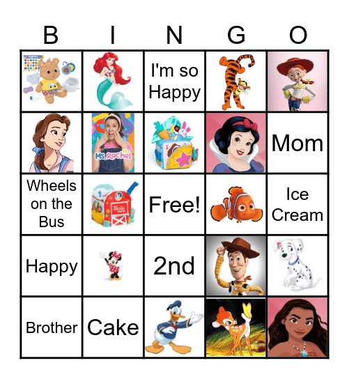 Happy Birthday Gianna!! Bingo Card