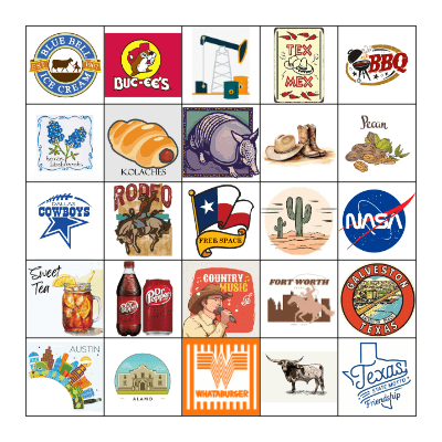 TEXAS! Bingo Card