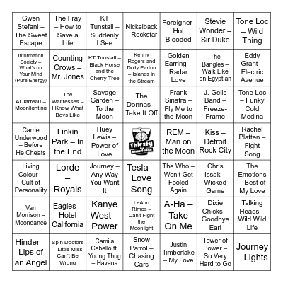 Thirsty For Knowledge Music Bingo Card
