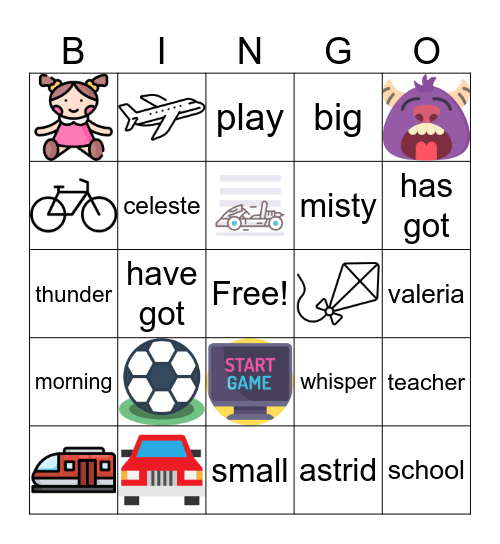 SUPERMINDS LETS PLAY Bingo Card