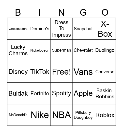 Biz Bingo! Bingo Card