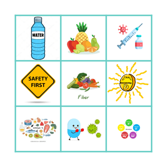 Health & Wellness Bingo Card