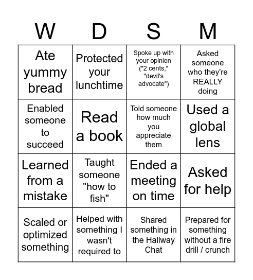 Bingo Card