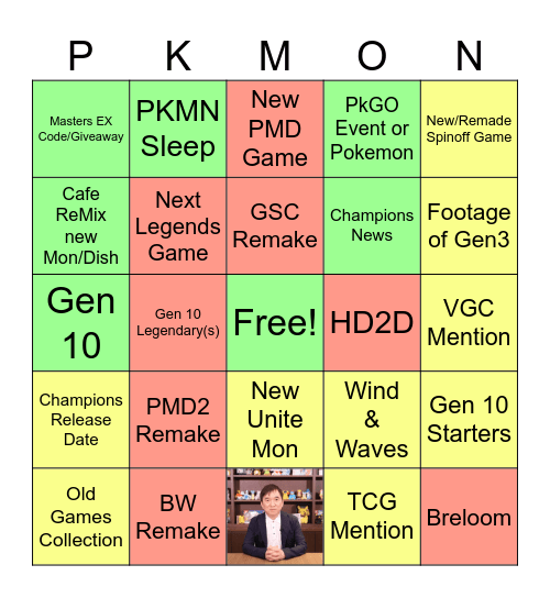 Pokemon Day 2026 Predictions Bingo Card