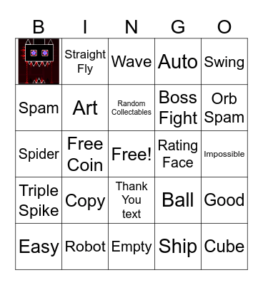 GD Recent Bingo Card