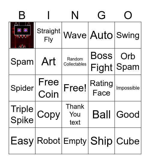 GD Recent Bingo Card