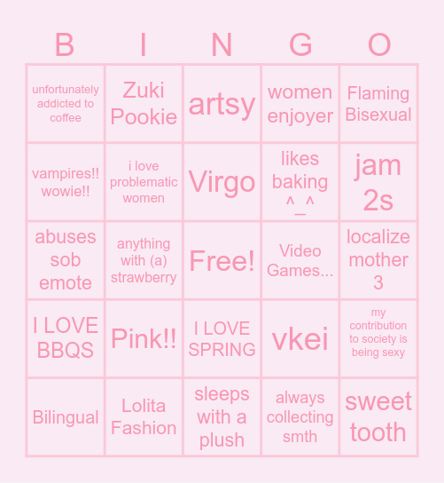 Cim Bingo Card
