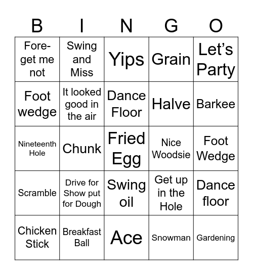 Irene’s 70th Birthday Bingo Card