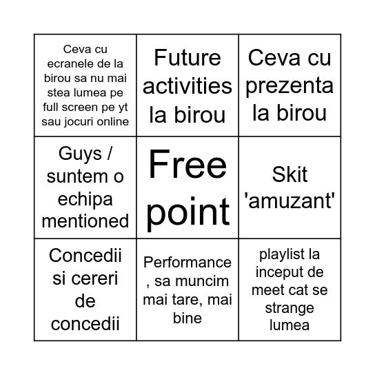 Meetul Lunar Bingo Card