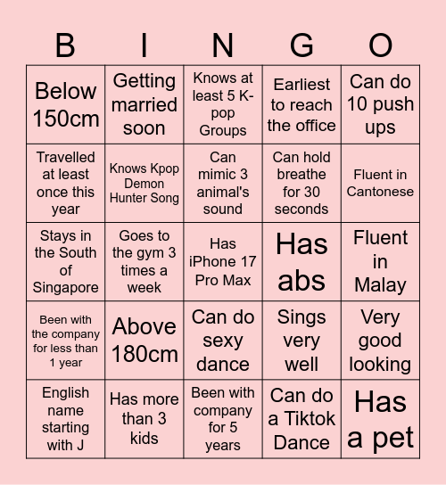 Henatenn Huat Bingo! Bingo Card