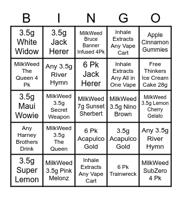 Back Home Bingo Card