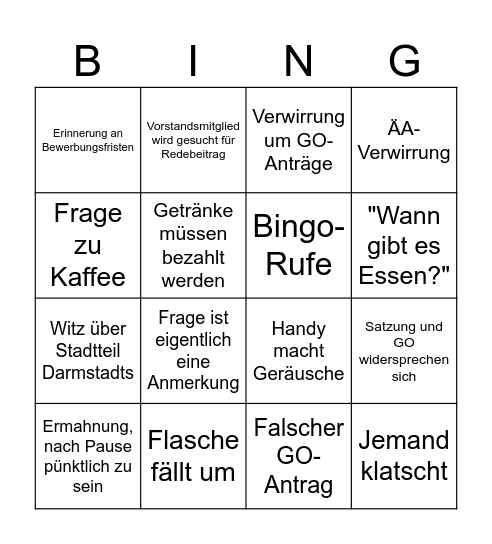 fzs-Donnerstag Bingo Card