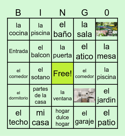 La casa 2-4 Bingo Card