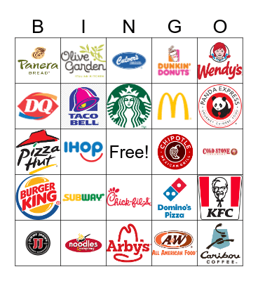Road Trip Bingo! Bingo Card