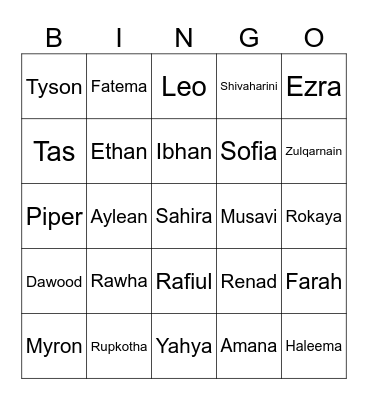 French Period 2 Bingo Card