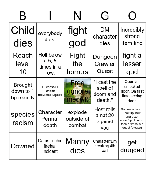 will this happen? idk why are you asking me the campaigns not even done dummy Bingo Card