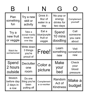 SPRING BINGO Card