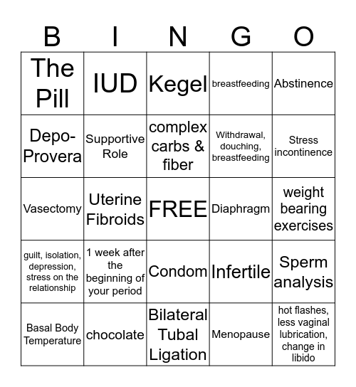 Day 1 Bingo 4 Bingo Card