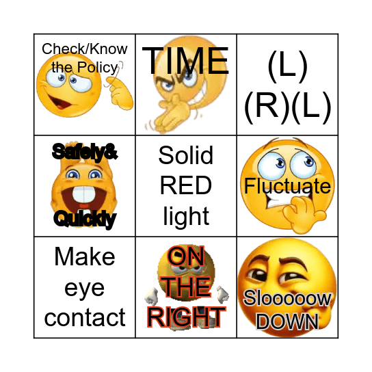 C O D E 3 Bingo Card