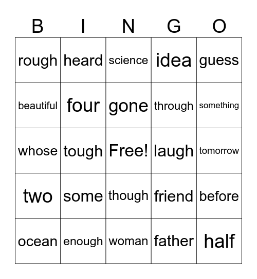89 Bingo Card