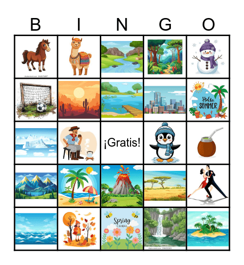 Argentina Bingo Card